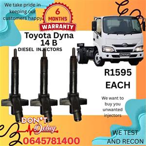 Toyota Dyna 14B diesel injectors