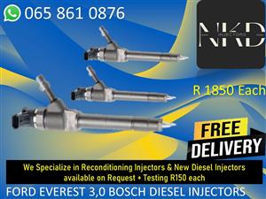 FORD EVEREST 3.0 WEAT INJECTORS FOR SALE 