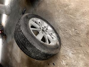 Polo vivo rims and tyres 4x used