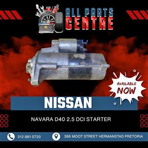 Nissan Navara D40 2.5 DCI Starter Motor 
