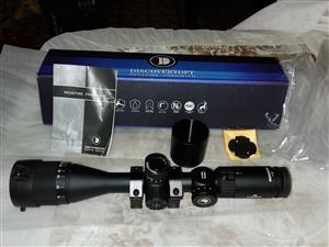 Discovery scope. MS 3-12x42 AOAC. In new condition. With mounts. 