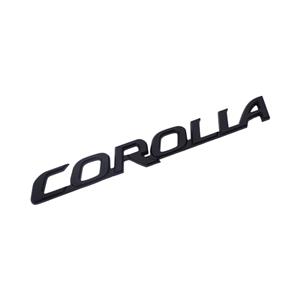 Black Corolla Letters Sticker Badge (18x2cm)