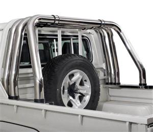 Landcruiser roll bar fits on  double cab and single  black