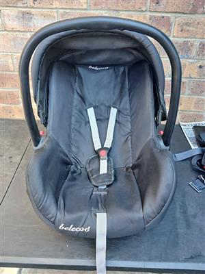 Belecoo infant car seat for sale like new