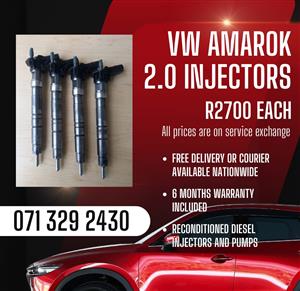 VW AMAROK 2.0 INJECTORS FOR SALE WITH WARRANTY INCLUDED 
