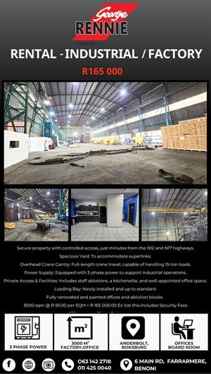 ENGINEERING FACTORY TO LET IN ANDERBOLT