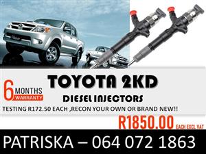 INJECTORS FOR TOYOTA 2KD FOR SALE