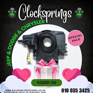 On Special | Clock Springs | New Stock