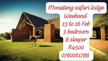 Monateng Safari Lodge 13-16 Feb 20206 Valentine weekend 
