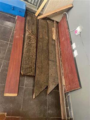 Sleeper wood for L-shaped bar counter top plus plain counter tops  Sizes on pics