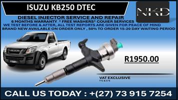 Isuzu KB250 DTEC Diesel Injectors 