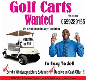 Golf Carts Wanted in ANY Condition