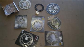 Bike brake discs and sprockets for sale