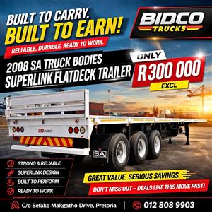 2008 2008 SA Truck Bodies  Superlink Flatdeck Trailer 