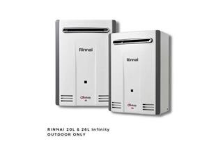Rinnai  gas geysers- LIMITED STOCK - 10 Year warranty