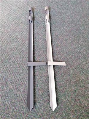 Fishing rod holders Suitable for rods that will fit into a 34mm tube 2 left