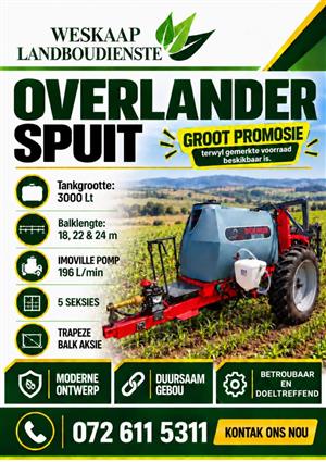 OVERLANDER SLEEP SPUIT - GROOT PROMOSIE