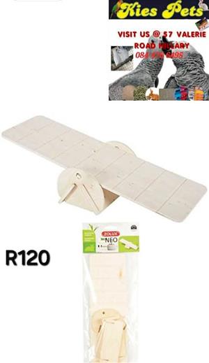 Hamster wooden see-saw toy