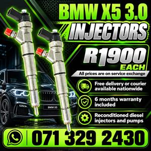 BMW X5 3.0 INJECTORS FOR SALE WITH WARRANTY 