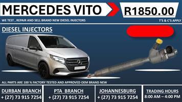 Mercedes Vito Diesel Injectors 