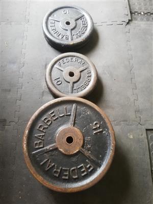 Weight plates per kilogram