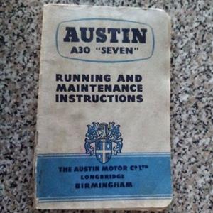 Austin A30, book