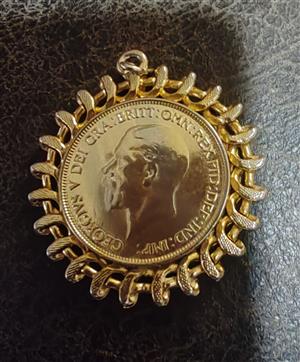 Gold plated pendant