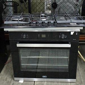 DEFY ATE6 BUILT IN 6 BURNER GAS AND ELECTRIC STOVE AND OVEN S066862A