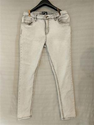 MEN'S SKINNY FIT BLEACHED DENIM SIZE 34