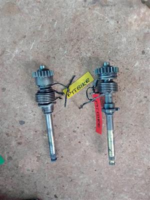 Pitbike kickstarter shaft