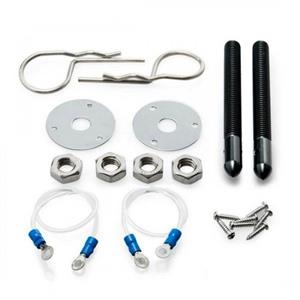 Racing Bonnet Pin Kit Clip Type Black