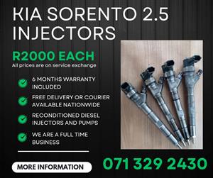 KIA INJECTORS FOR SALE WITH WARRANTY 