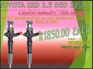 2KD Toyota Diesel Injectors