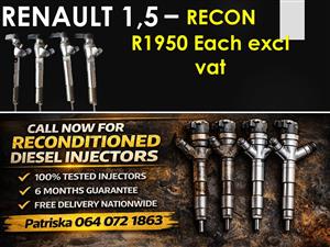 RENAULT 1.5 BOSCH DIESEL INJECTORS FOR SALE 