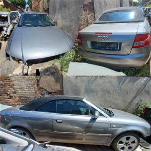 AUDI A4 CONVERTABLE STRIPPING FOR PARTS