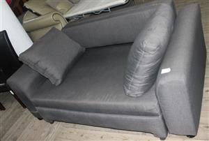 GREY EXTENDABLE SLEEPER COUCH S065194C