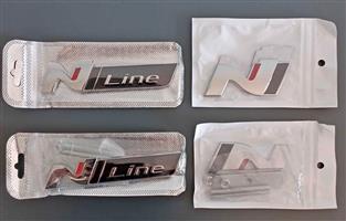 Hyundai N Line badges emblems decals stickers