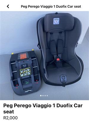 Peg Perego Viaggio 1 Duofix Car seat. In impeccable condition