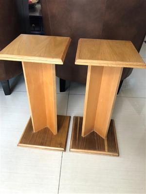 Stylish Oak wood Speaker Stands