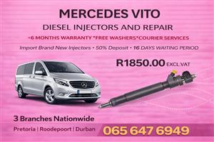 MERCEDES VITO BOSCH DIESEL INJECTORS