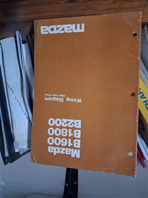 Mazda B1600, B1800, B2200, electrical wiring diagram book