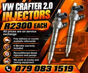 VW CRAFTER 2.0 INJECTORS FOR SALE WITH WARRANTY 