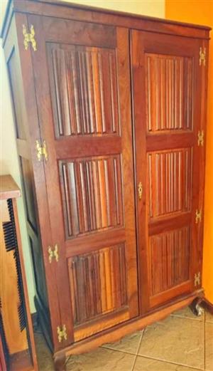 Wardrobe, Imbuia ( a rare wood also known as Brazilian walnut) or ball and claw.