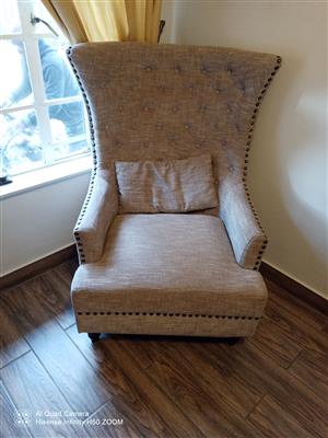 Wingback chairs x2.  