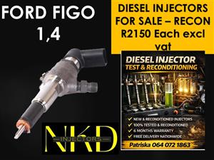 FORD FIGO 1,4- TESTED & GUARANTEED DIESEL INJECTORS FOR SALE 