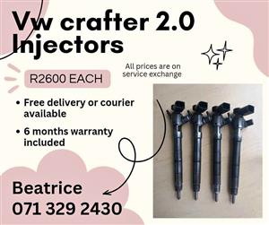 VW CRAFTER 2.0 DIESEL INJECTORS FOR SALE WITH WARRANTY