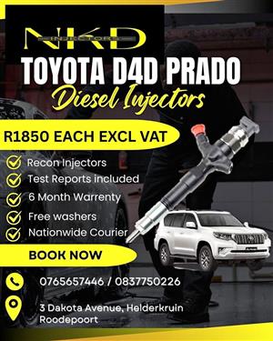 Toyota D4D Prado Diesel Injectors for sale