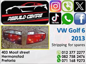 VW Golf 6  stripping for spares. 
