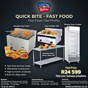 START YOUR OWN FAST FOOD BUSINESS TODAY