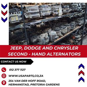 Jeep, Dodge and Chrysler Second-Hand Alternators In Stock